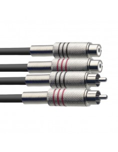 Twin cable, RCA/RCA (f/m),... 2