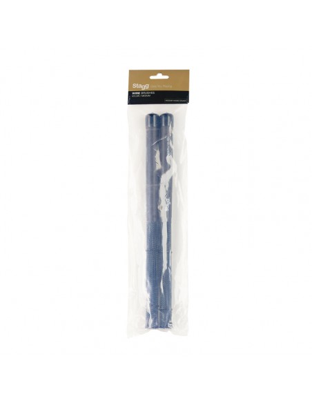 Polybristle nylon brushes with black rubber handle grip