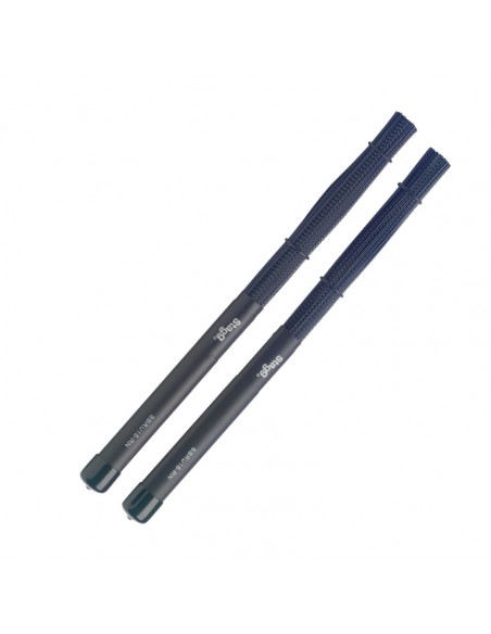 Polybristle nylon brushes with black rubber handle grip