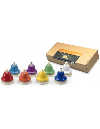Set of 8 table tick bells, 1 octave