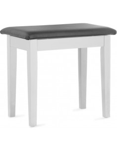Matt white piano bench with... 2