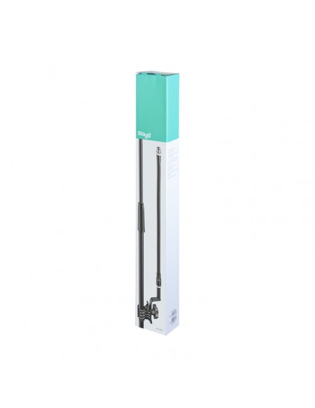 Universal gooseneck microphone arm with clamp