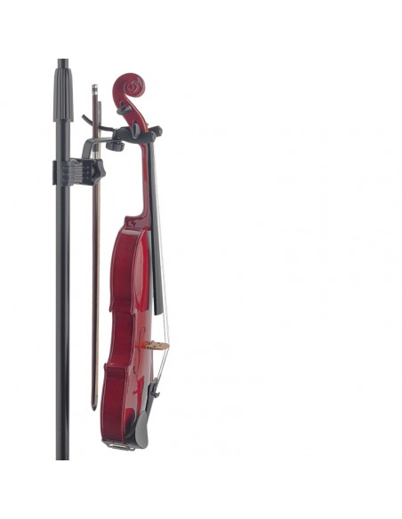 Ukulele, violin or mandolin holder with clamp