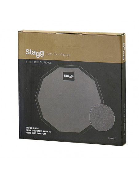 8" desktop practice pad, ten-sided shape