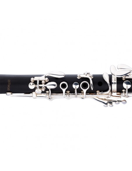 Bb clarinet, Boehm system, ABS body and silver keys and rings