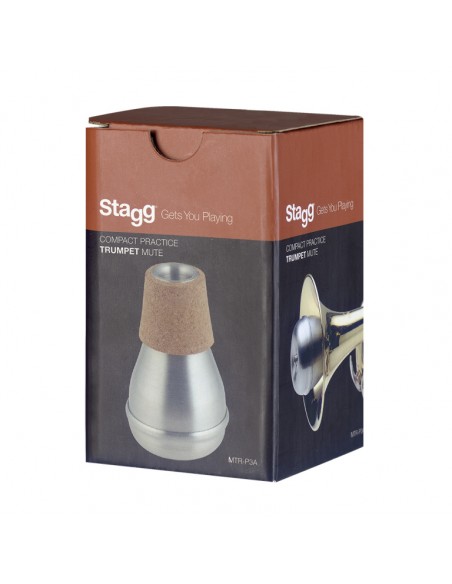 Compact practice mute for trumpet