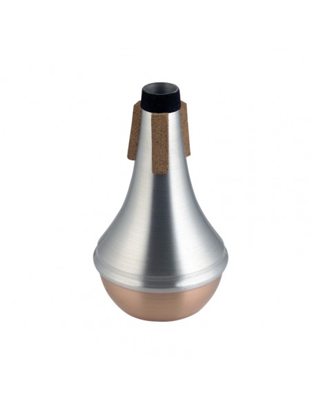 Straight mute for trumpet, with copper bottom