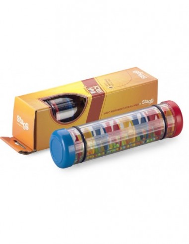 Plastic rain stick with 8 chambers