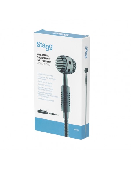 Miniature gooseneck instrument microphone