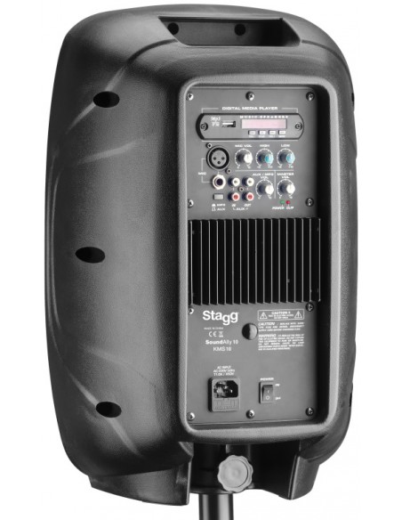 10” 2-way active speaker, analog, class A/B, Bluetooth® wireless technology, 120 watts peak power