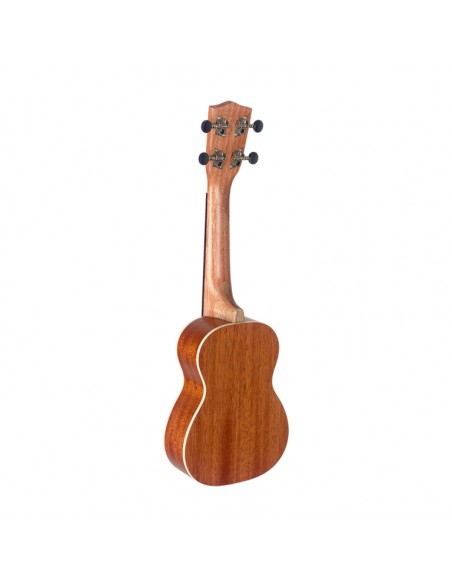 Traditional soprano ukulele with sapele top and gigbag