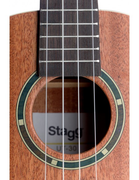 Traditional tenor ukulele with sapele top and gigbag