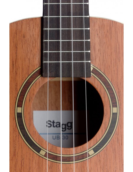 Traditional baritone ukulele with sapele top and gigbag