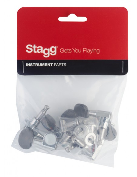 Diecast machine heads 2 x 3, for acoustic guitar