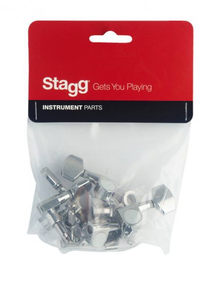 Diecast machine heads 2 x 3, for acoustic guitar