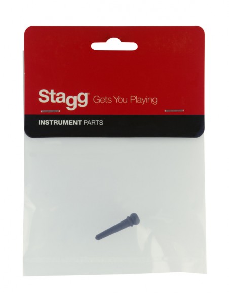Ebony pin for acoustic guitar bridge (one piece)