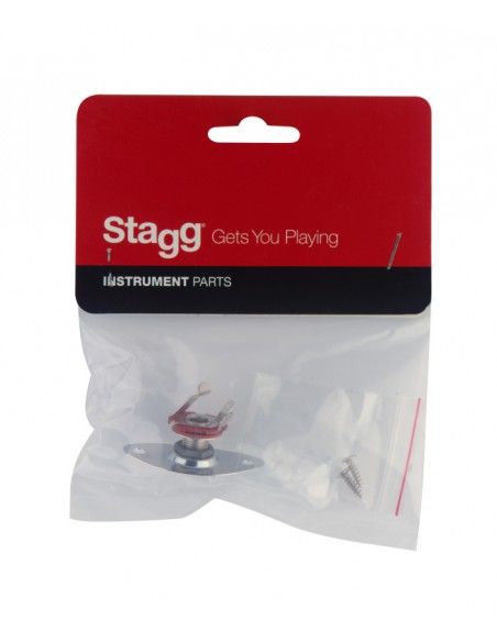 Cable insert for T type electric guitar, chrome finish