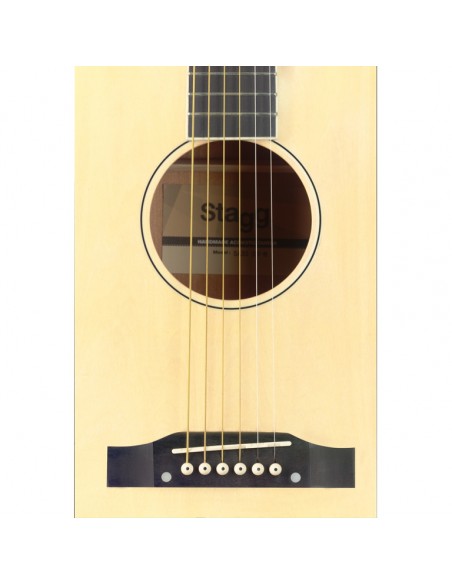 Slope Shoulder dreadnought guitar, natural colour