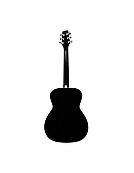 Auditorium guitar with basswood top, black