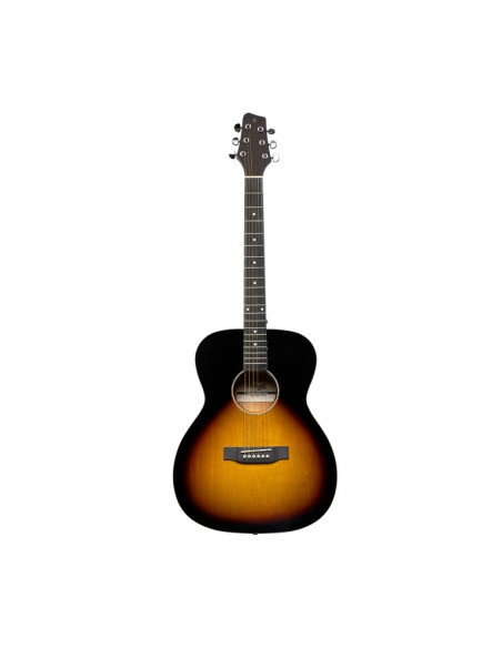 Auditorium guitar with basswood top, sunburst