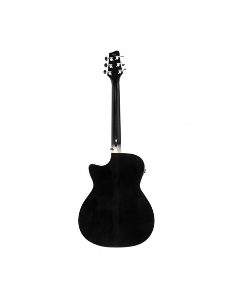 Cutaway acoustic-electric auditorium guitar, black
