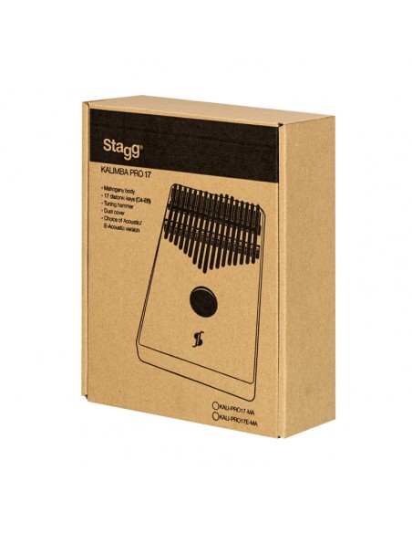 17 notes professional electro-acoustic kalimba