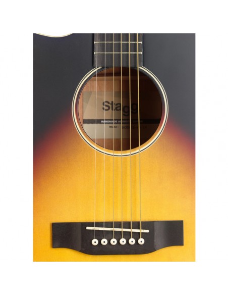 Cutaway acoustic-electric auditorium guitar, sunburst, lefthanded model