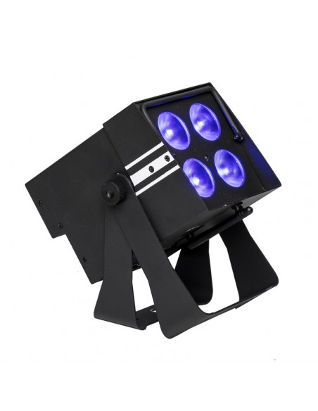 Battery-powered PARcan 4 x 8-watt (6 in 1) LED with wireless DMX
