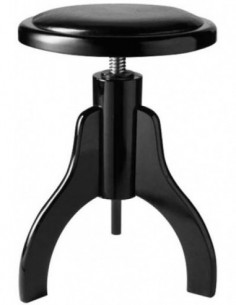 Highgloss black piano stool...