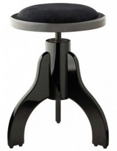 Highgloss black piano stool...