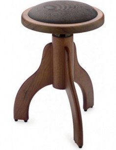 Matt piano stool, walnut...