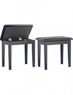 Highgloss black piano bench...