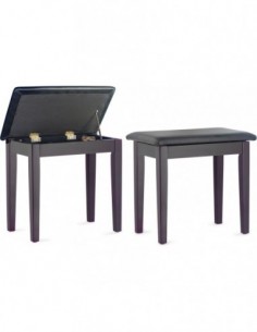 Matt piano bench, rosewood...