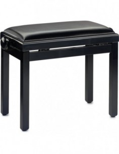 Highgloss black piano bench...