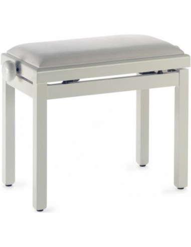 Highgloss piano bench, ivory colour,...
