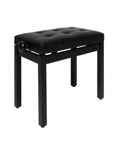 Matt black piano bench with... 2