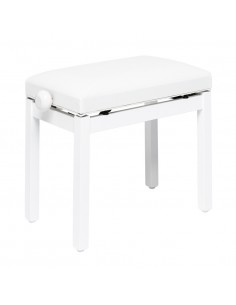 Matt white piano bench with... 2