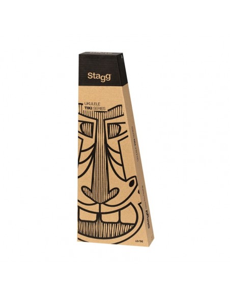 Tiki series soprano ukulele with sapele top, Oh finish, with black nylon gigbag