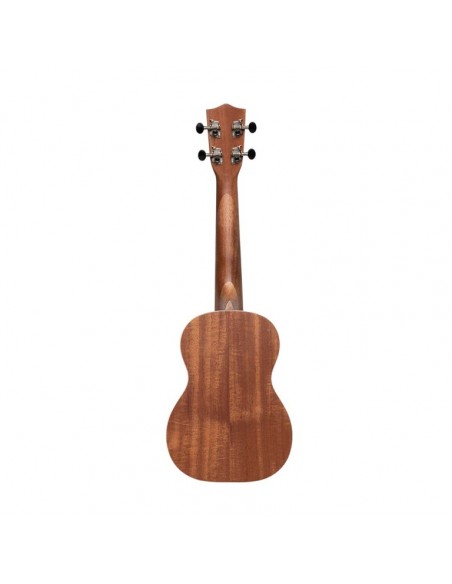 Traditional concert ukulele with spruce top and black nylon bag