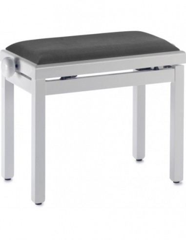 Highgloss white piano bench with...
