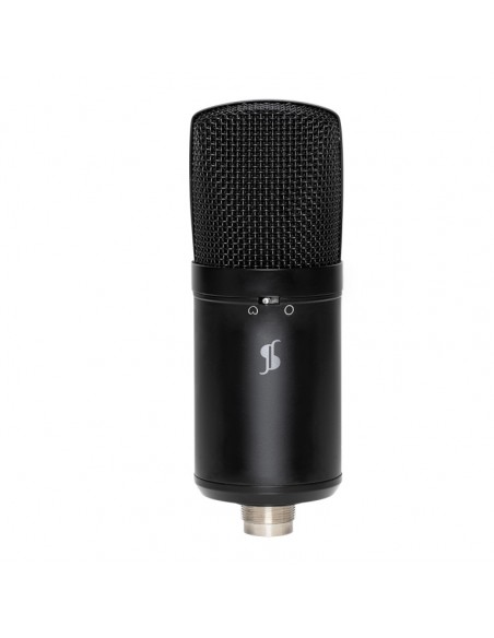 Double condenser USB microphone, metal finish