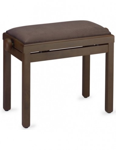 Matt piano bench, dark walnut colour,...