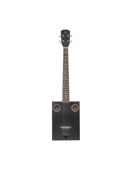Acoustic Cigar Box Guitar with 4 strings, sapele top, Cask series