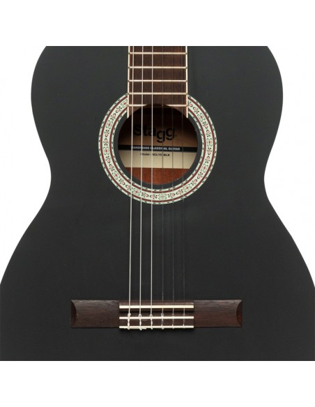 SCL70 classical guitar with spruce top, black