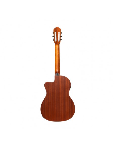 SCL70 classical guitar with spruce top and preamp, natural colour