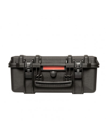 Water- and dustproof universal transport case with pick and pluck foam