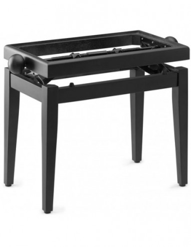 Matt black piano bench without top