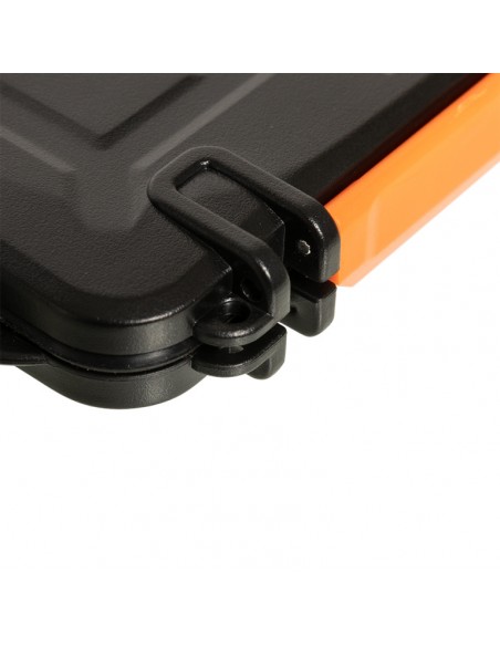 Waterproof and shockproof mini plastic resin transport case for memory card